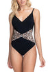 Profile by Gottex Wildthing D-Cup V-Neck Ruched Underwire One Piece